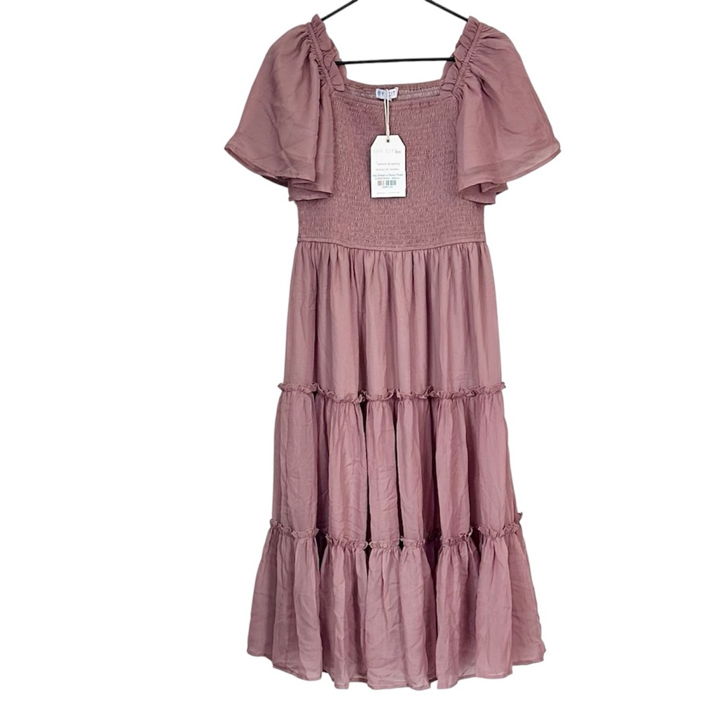 NWT Ivy City Co Ellie Dress in Mauve Dusty Rose - Size: Medium